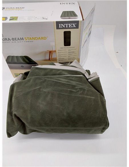 INTEX Colchón Inflable con Hinchador Integrado Fiber-Tech Downy