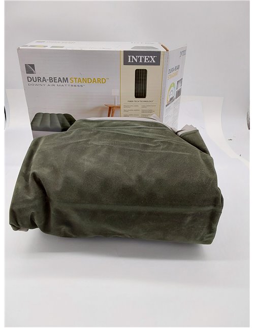 INTEX Colchón Inflable con Hinchador Integrado Fiber-Tech Downy