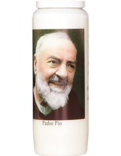 Hautekiet 1332265 Padre Pio vela 9 días 6,8 x 20 cm
