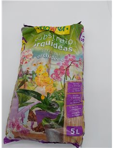 Flower - Substrato Orquídeas, 5L, Oxigena Raíces, Corteza Vegetal, Ideal para Plantas Epífitas, Fibra de Coco, Retención de Hume 2