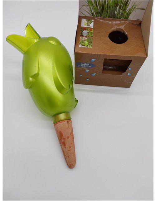 Scheurich Bördy XXL - Dispensador de Agua para Reserva de Agua (plástico y Cono de Arcilla, 33 cm de Alto, 1,0 l Vol)