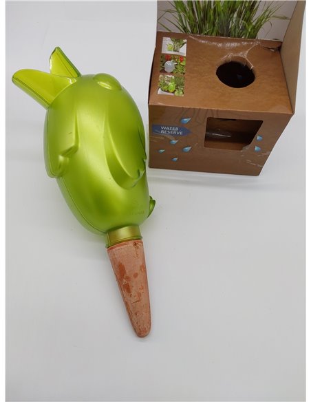 Scheurich Bördy XXL - Dispensador de Agua para Reserva de Agua (plástico y Cono de Arcilla, 33 cm de Alto, 1,0 l Vol)