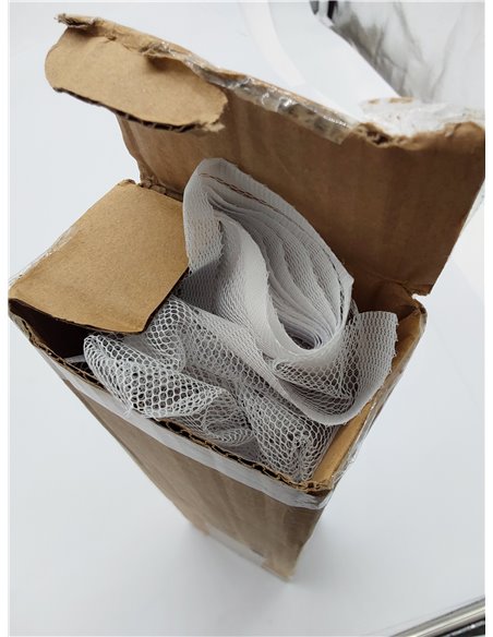 Windhager Cortina de puerta mosquitera, con cintas de pesas premontadas, acortable individualmente, 100 x 220 cm, blanco, 1 Ud