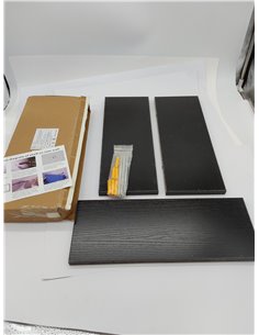 Estantes flotantes de 40 cm para montar en la pared, estantes decorativos de pared, juego de 3 estantes de madera para dormitori 2