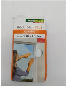 Windhager mosquitera, tejido de protección contra insectos de fibra de vidrio de óptima calidad, blanco, 130 x 150 cm 2