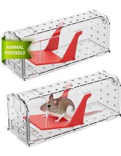 Roshield 2 X Trampas humanas para Ratones en Interiores y Exteriores, Trampa de plagas para atrapar Vivos. Amigable con Mascotas