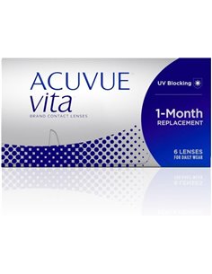 ACUVUE® VITA™ con tecnología HydraMax™ - Reemplazo Mensual - protección UV - 6 lentes