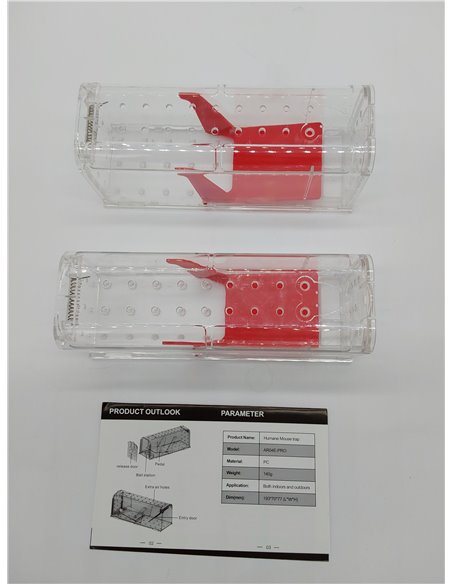 Roshield 2 X Trampas humanas para Ratones en Interiores y Exteriores, Trampa de plagas para atrapar Vivos. Amigable con Mascotas