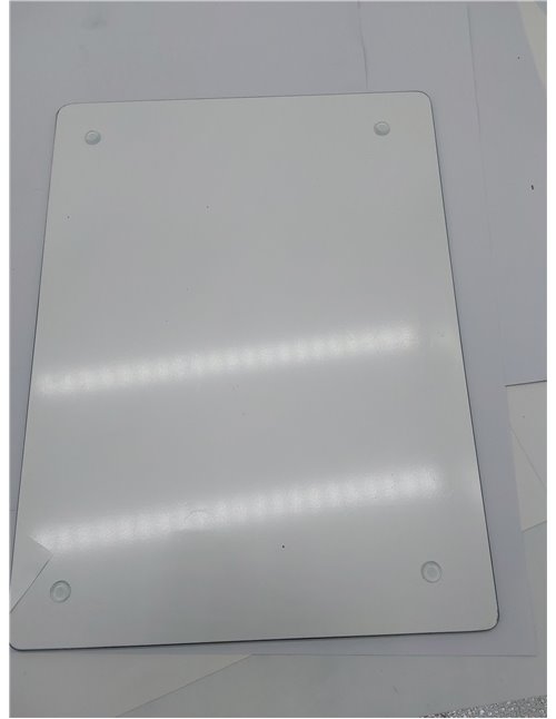 COOK CONCEPT - KD3348 Tabla de Cortar Rectangular de Vidrio Templado Efecto Mármol - Diseñada para Corte Fácil - Dimensiones 0,4