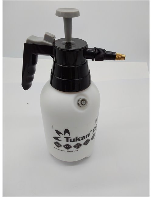 Pulverizador GLORIA TUKAN 1,5L | Presión hasta 3 bar | Versátil para cuidado de plantas y limpieza | Boquilla ajustable de latón