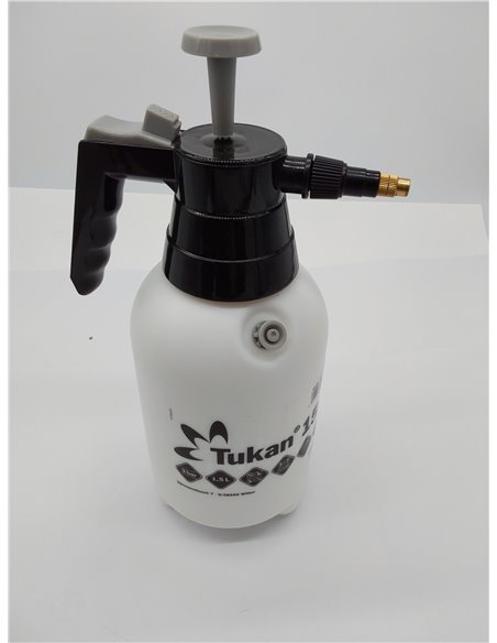 Pulverizador GLORIA TUKAN 1,5L | Presión hasta 3 bar | Versátil para cuidado de plantas y limpieza | Boquilla ajustable de latón