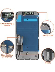 LADYSON INCELL para iPhone 11 Pantalla LCD reemplazo para iPhone 11 Pantalla reemplazo 6.1 Pulgadas A2111 A2223 A2221 Pantalla L