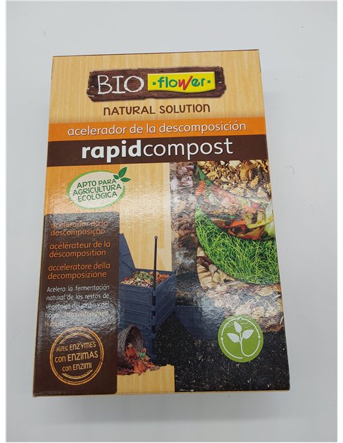 Flower - Bioflower Rapid Compost | Acelerador de Descomposición Natural | Fórmula con Enzimas | 1,5 kg 