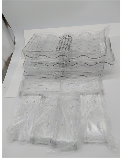 Organizador de Botellas de Vino y Agua Apilable para Armario, Frigorífico, Portabotellas de Plástico para 16 Botellas para Cocin