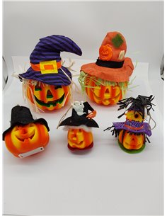 JOYIN 6 Pack Light up Halloween Jack-o'-Lantern Decorativo Calabaza Espuma Decoraciones de Halloween Accesorios 2