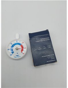 TFA Dostmann Termómetro de refrigeración analógico pequeño y práctico control para frigorífico o congelador (largo 72 x ancho 21 2