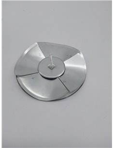 FIREFIX 2097/1 Tapa para orificios de chimenea con embudo de expansión y aislamiento, cubierta de chimenea de acero galvanizado 