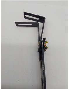 com-four® 4x Soporte de Maceteros para Parapetos y Barandas de Balcón - Soporte de Jardineras Universalmente Adecuado y Ajustabl