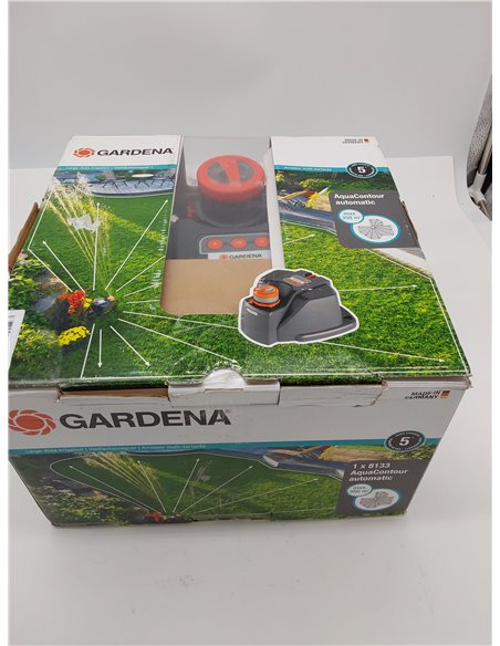Gardena Original Comfort Aqua Contour Aspersor de superficie asimétrico automático riego de superficie para regar jardines, fáci