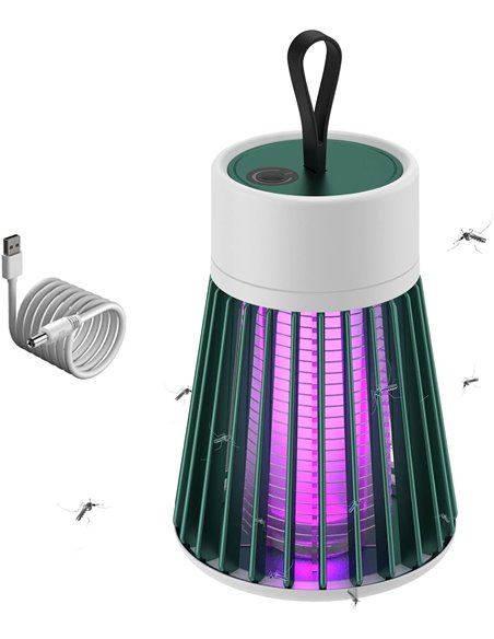 Anti Mosquitos Electrónico, Mata Mosquitos Electrico Interior, Lampara Antimosquitos Recargable, Antimosquitos USB, Matamoscas E