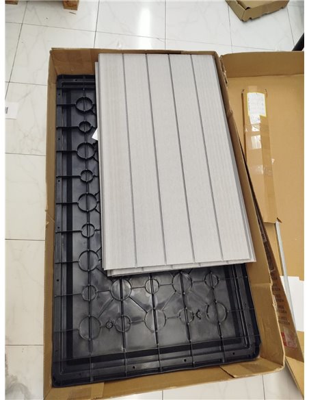 Keter Grande Store- Cobertizo de jardín exterior, 2020L, Color gris, tecnología Duotech paredes aptas para pintar, 109.3x132.5x1