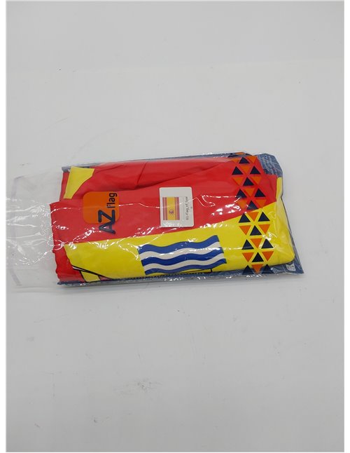 AZ FLAG Bandera Nautica de España 45x30 cm - Pabellón de Conveniencia Española 30 x 45 Cm, Bandera de Barco con anillas