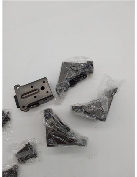 Piezas Bisagras Plegables de 90 Grados con Bloqueo Automático - Herrajes para Patas de Muebles y Mesas Plegables, Incluye 40 Tor