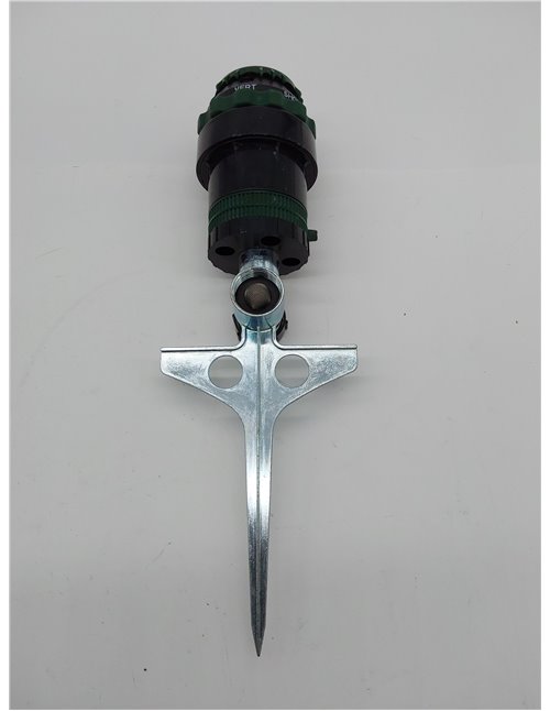 Orbit 58573N H2O-6 Aspersor de transmisión por Engranajes, Spike B 58573, Verde