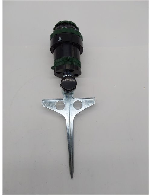 Orbit 58573N H2O-6 Aspersor de transmisión por Engranajes, Spike B 58573, Verde