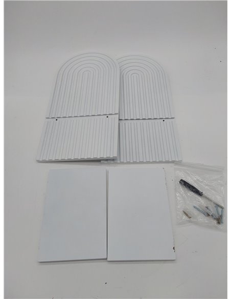 YiYa 2 Piezas Boho Tablero de Madera Decoración Arco Iris Baño Estantería Flotante de Madera Decoración de Pared para Estar, Dor