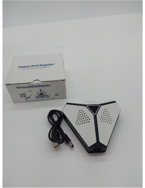Ultrasonidos para ratas 2025 murciélagos, repelente para ratones, repelente portátil para roedores por ultrasonidos, con luz LED