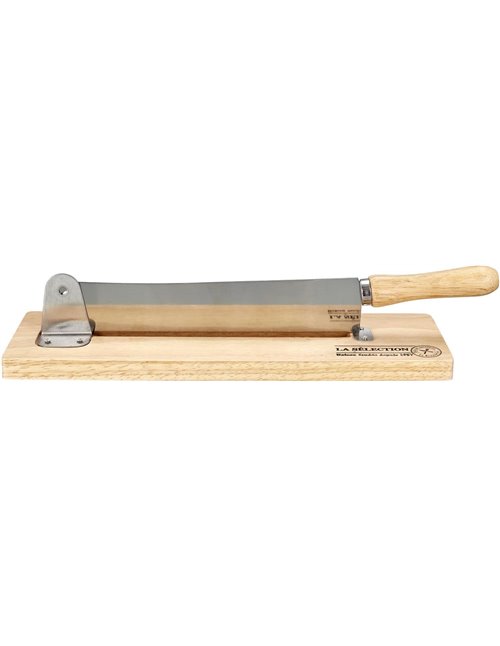 CMP IBERICA Totally Addict KD3159 La Sélection - Cortadora manual de pan (madera y acero inoxidable, color beige y gris, 2.8 x 3