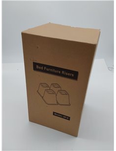 Lufia Elevadores de Muebles de Cama, Elevadores de Cama Resistentes de 15 cm para Sofá, Mesa, Silla o Escritorio, Juego de 4 Ele 2