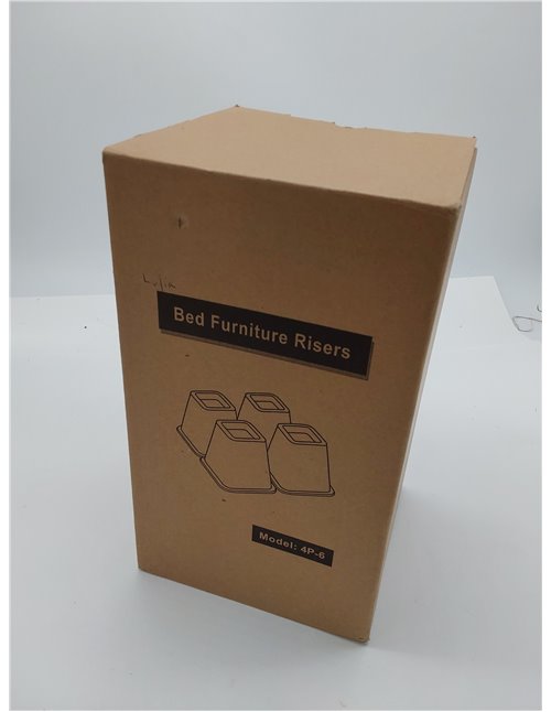 Lufia Elevadores de Muebles de Cama, Elevadores de Cama Resistentes de 15 cm para Sofá, Mesa, Silla o Escritorio, Juego de 4 Ele