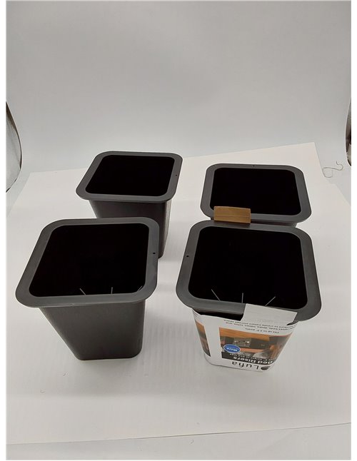 Lufia Elevadores de Muebles de Cama, Elevadores de Cama Resistentes de 15 cm para Sofá, Mesa, Silla o Escritorio, Juego de 4 Ele