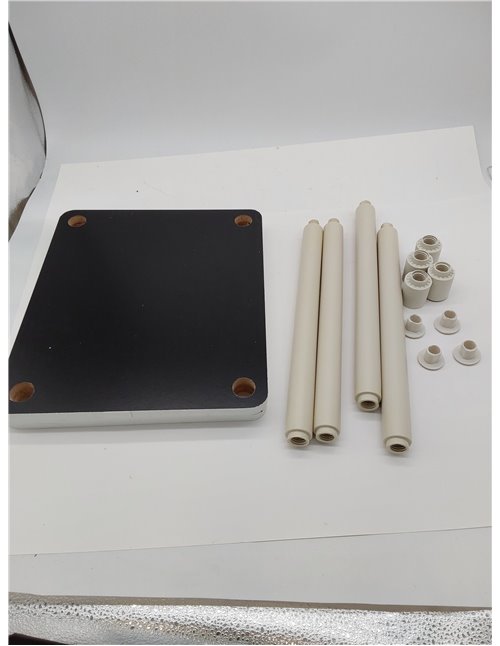 Furinno Just-Mesa Auxiliar Turn-N-Tube de 3 Niveles, Paquete de 1, Blanco/Espresso