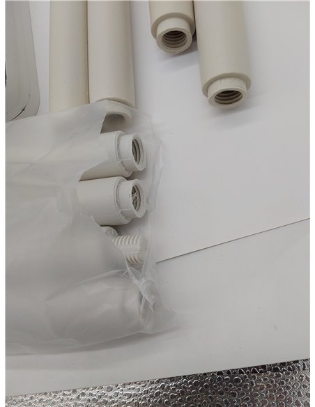 Furinno Just-Mesa Auxiliar Turn-N-Tube de 3 Niveles, Paquete de 1, Blanco/Espresso