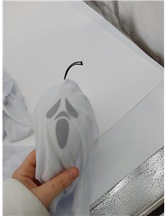 Fantasmas Colgantes de Halloween (3 Pcs), Decoración Espeluznante para Exteriores, Interiores y Fiestas de Jardín (60cm) 2