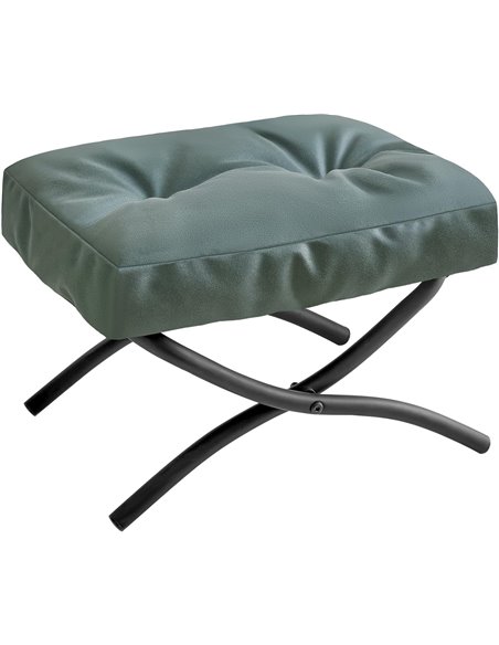 IBUYKE 11.8” H Reposapiés Plegable, Rectangular Reposapiés Taburete Acento Otomana para Silla Perezosa, Moderno Reposapiés Portá