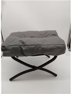 IBUYKE 11.8” H Reposapiés Plegable, Rectangular Reposapiés Taburete Acento Otomana para Silla Perezosa, Moderno Reposapiés Portá 2