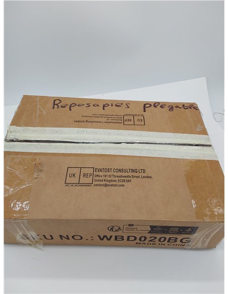 IBUYKE 11.8” H Reposapiés Plegable, Rectangular Reposapiés Taburete Acento Otomana para Silla Perezosa, Moderno Reposapiés Portá