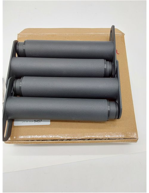 4Pcs Patas de Cama Ajustable, Pies Negros para Gabinete de Acero Espesante 18-33cm Soporte para Muebles DIY Mesa o Sofá