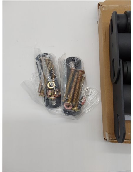 4Pcs Patas de Cama Ajustable, Pies Negros para Gabinete de Acero Espesante 18-33cm Soporte para Muebles DIY Mesa o Sofá