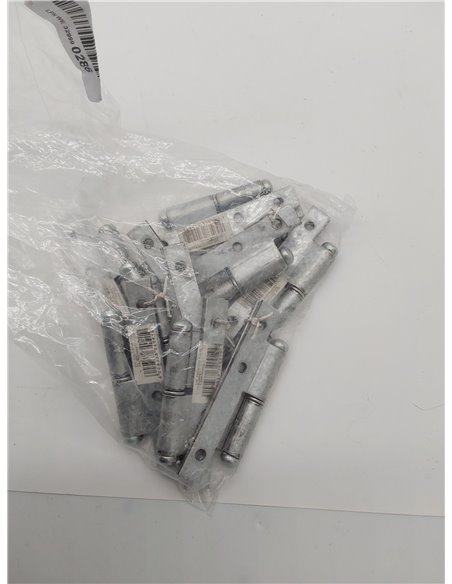 Alberts 340919 Bisagra universal, A la izquierda o a la derecha, Galvanizado Sendzimir, 94 x 45 mm