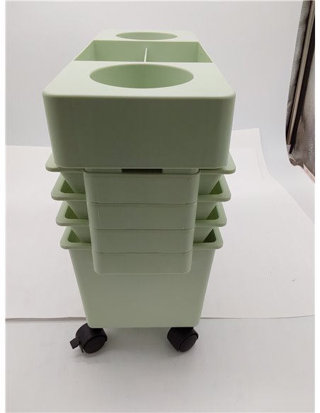 Carrito móvil multiusos para libros de estudiantes con estante para revistas y estante de almacenamiento de artículos diversos, 