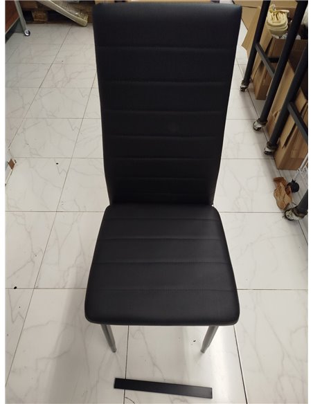 SHIITO | Dining and Living Room Chair | Upholstered in Black | Emily Model