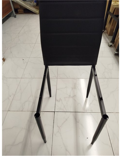 SHIITO | Dining and Living Room Chair | Upholstered in Black | Emily Model