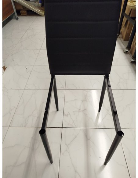 SHIITO | Dining and Living Room Chair | Upholstered in Black | Emily Model