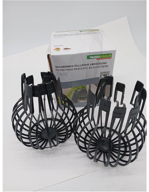 Windhager 07124 - Cubierta para canalones de canalón, protección para canalones, colador para canalones, Protector de Hojas para