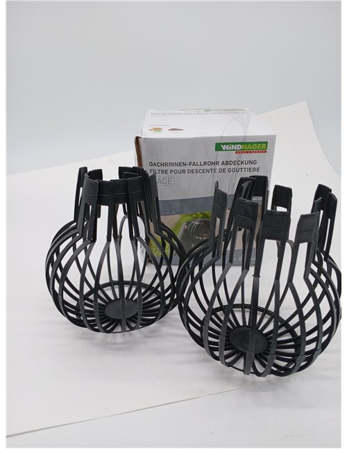 Windhager 07124 - Cubierta para canalones de canalón, protección para canalones, colador para canalones, Protector de Hojas para
